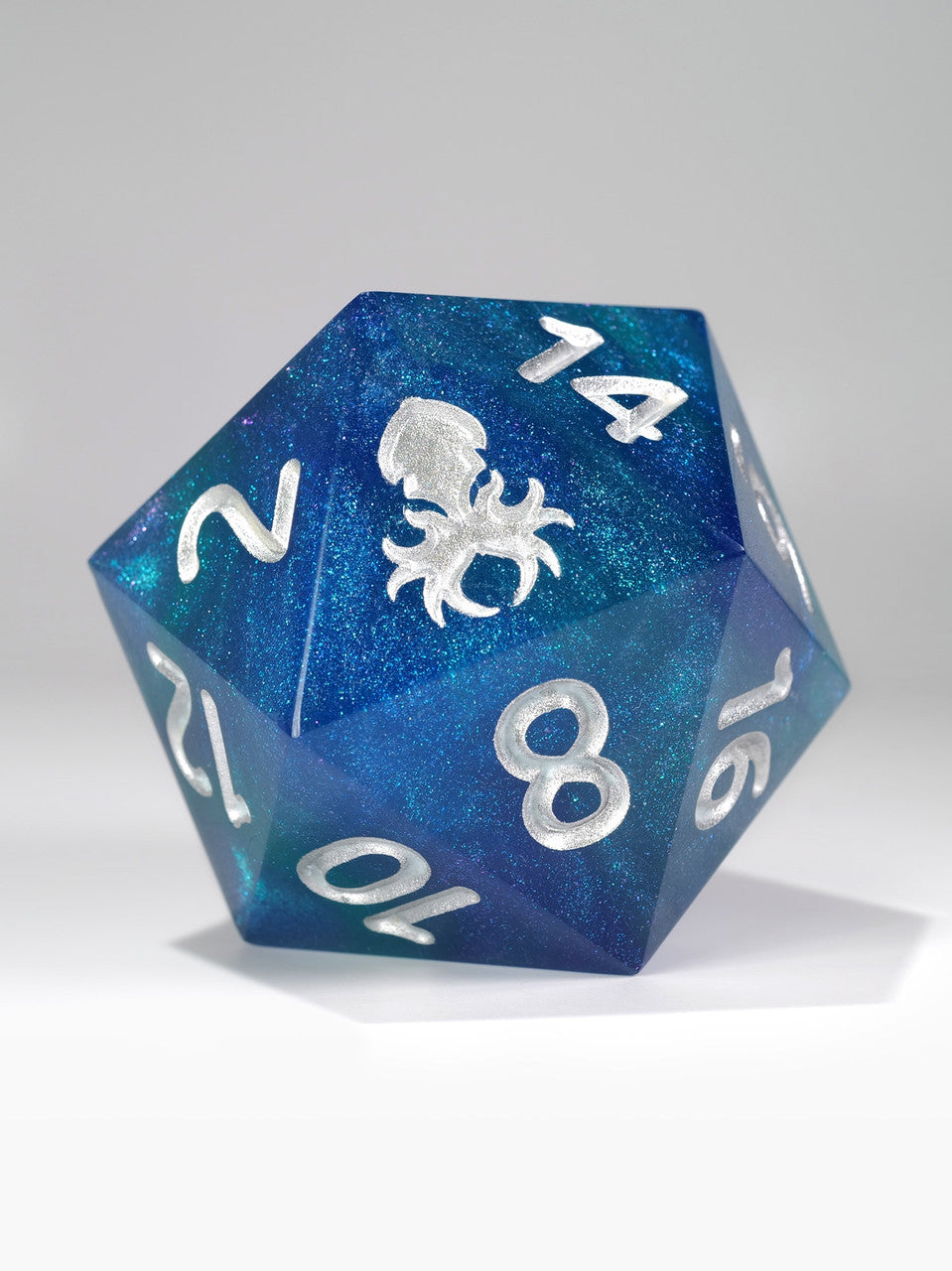 Blueberry Ice Hand Polished Sharp Edge 55mm D20